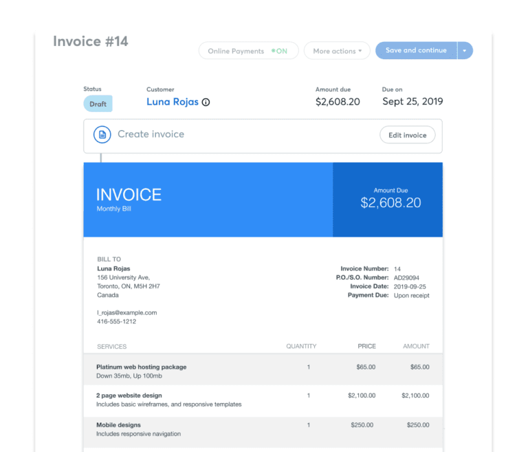 wave invoices wave invoices
