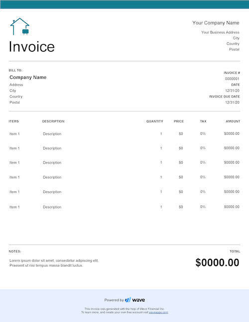 google docs invoice template download