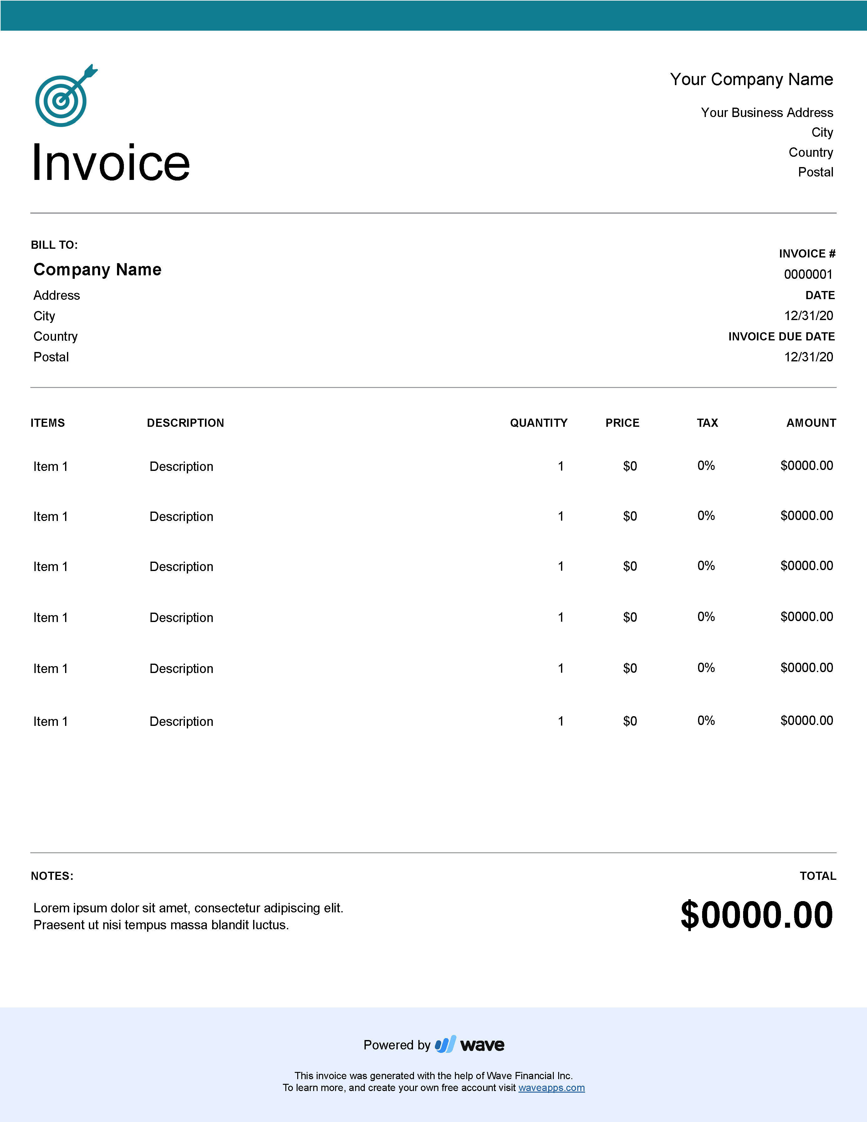 View Billing Invoice Template Free Background