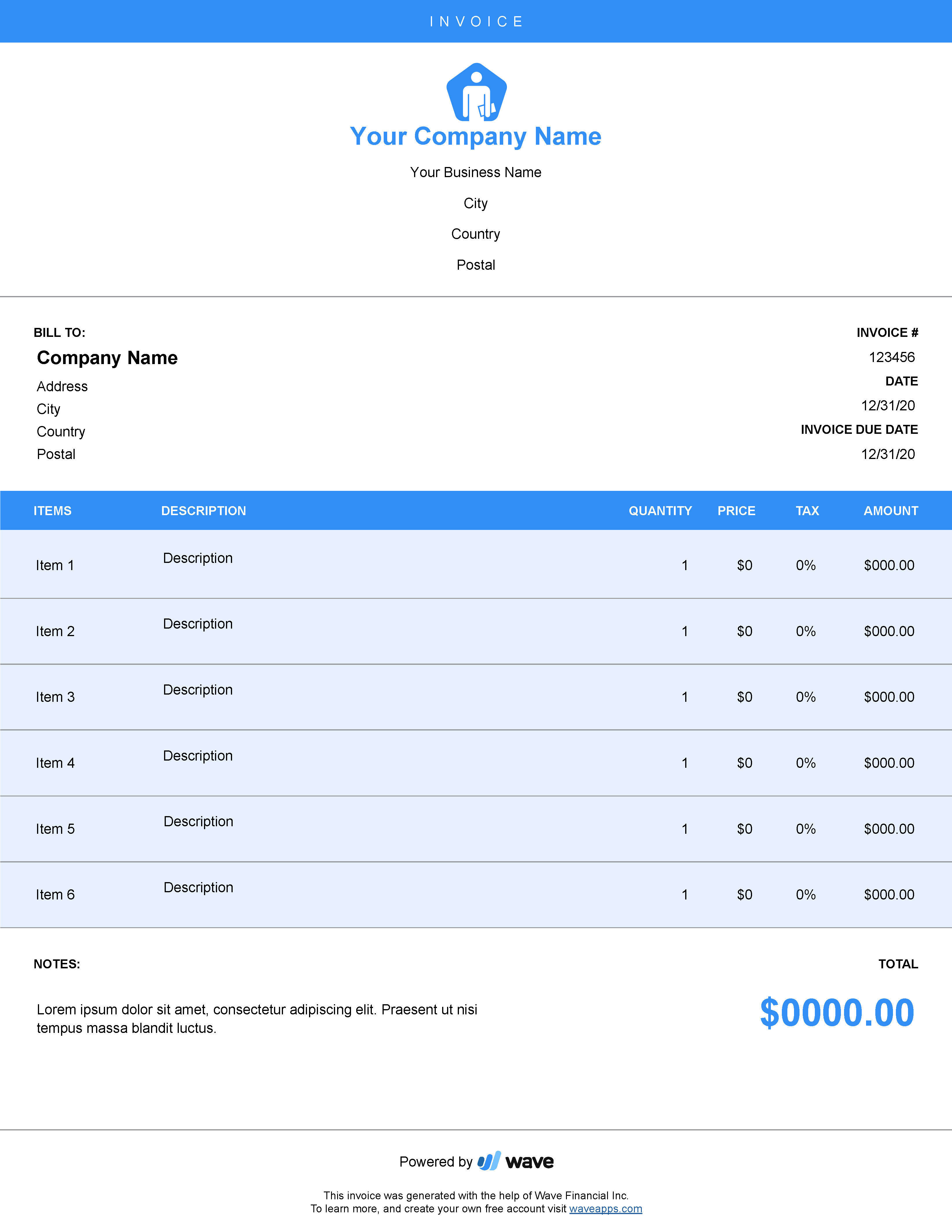 Invoice template Create & send invoices using free invoicing templates