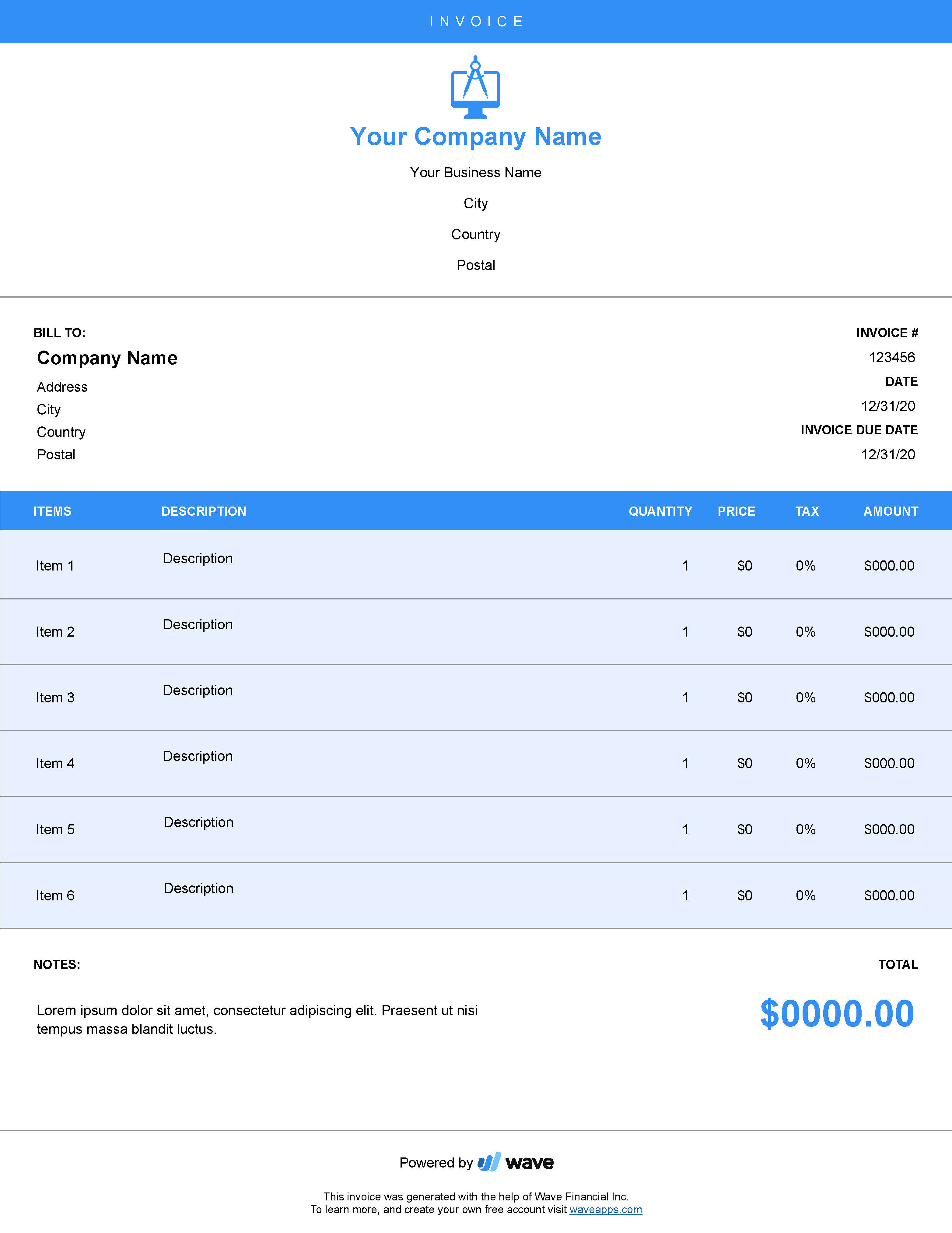 next wave invoicing