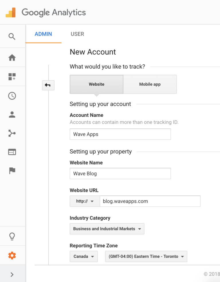 google analytics screenshot
